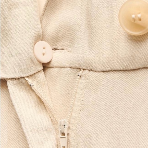 ZARA NWT Elegant Cream Jumpsuit - Picture 6 of 8